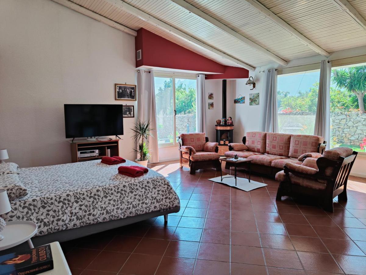 Villa Manzella Piscina Privata Cinisi Ngoại thất bức ảnh